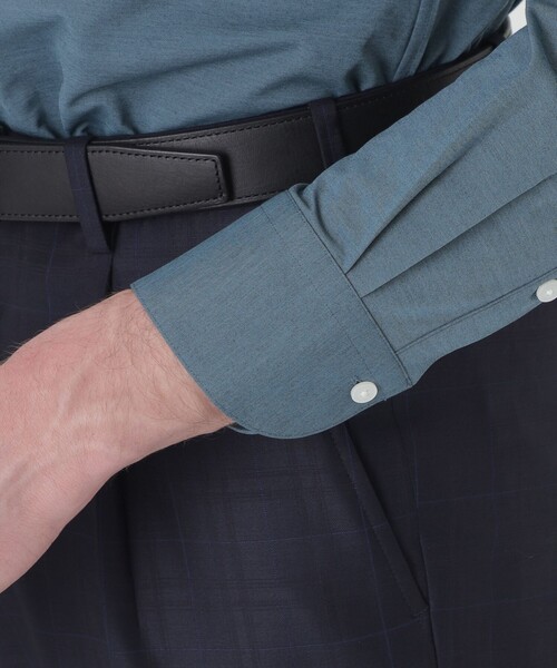 BLACK LABEL CRESTBRIDGE（ブラックレーベル・クレストブリッジ）の「【一部店舗限定】カネマサプレミアムソリッドジャージーセミワイドカラーシャツ（シャツ/ブラウス・メンズ・ブルー/ホワイト・XL/M/L/S）」の14枚目の写真