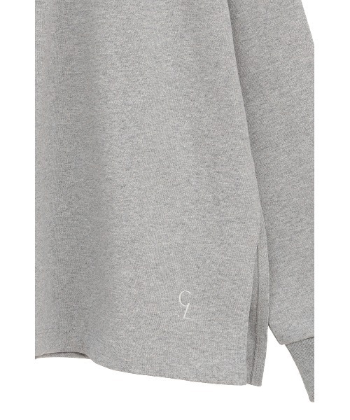 CLANE（クラネ）の「DEEP NECK WIDE RUGBY SHIRTS（Tシャツ/カットソー・レディース・ネイビー/グレー・1/2）」の20枚目の写真