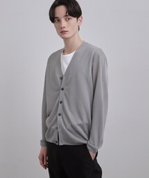 tk.TAKEO KIKUCHI（ティーケータケオキクチ）の「Vネックニットカーディガン（カーディガン/ボレロ）」