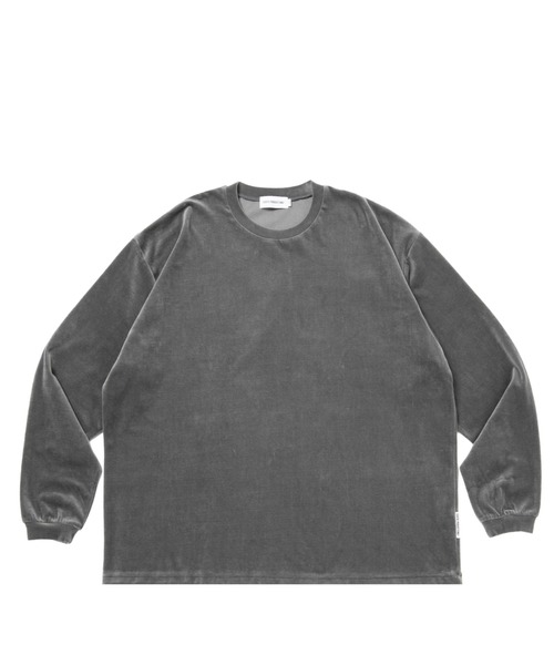 COOTIE PRODUCTIONS（クーティープロダクションズ）の「Velour L/S Tee（Tシャツ/カットソー・メンズ・グレー/ブラック・MEDIUM/LARGE/SMALL/X-LARGE）」の2枚目の写真