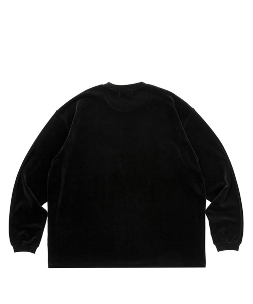COOTIE PRODUCTIONS（クーティープロダクションズ）の「Velour L/S Tee（Tシャツ/カットソー・メンズ・グレー/ブラック・MEDIUM/LARGE/SMALL/X-LARGE）」の3枚目の写真