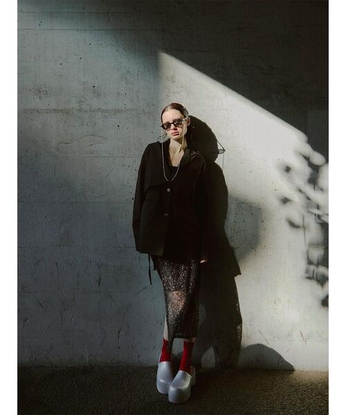 :ETHROF(イーサオブ)の「MULTIWAY LACE JACKET SET(その他アウター・レディース・ブラック・MEDIUM)」の5枚目の写真