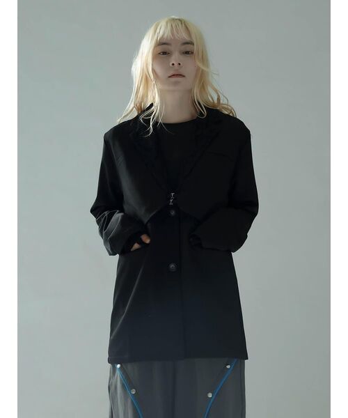 :ETHROF(イーサオブ)の「MULTIWAY LACE JACKET SET(その他アウター・レディース・ブラック・MEDIUM)」の6枚目の写真
