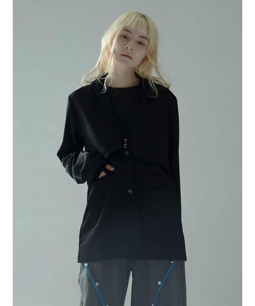 :ETHROF(イーサオブ)の「MULTIWAY LACE JACKET SET(その他アウター・レディース・ブラック・MEDIUM)」の7枚目の写真