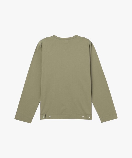 agnes b.（アニエスベー）の「メンズ オーガニックコットン 長袖 カーディガンプレッション（カーディガン/ボレロ・メンズ・グリーン系その他・1/2/3）」の2枚目の写真
