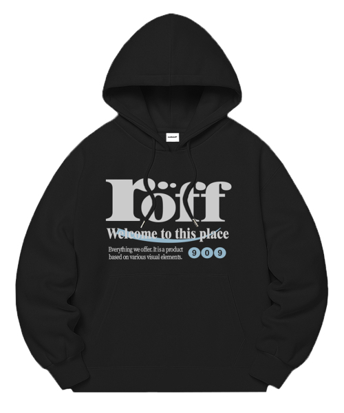 RANDOMOFF(ランダムオフ)の「ROEFF TYPE PLAY OVER FIT HOODIE (5color)(パーカー・レディース・ネイビー/チャコールグレー/ホワイト/ライトグレー/ブラック・LARGE/MEDIUM/X-LARGE/SMALL)」の7枚目の写真