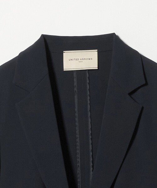 UNITED ARROWS（ユナイテッドアローズ）の「Drapy テーラード ジャケット（テーラードジャケット・レディース・ブラック/ネイビー・38/36）」の4枚目の写真