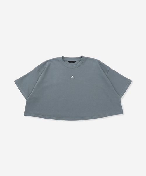Hurley (ハーレー)の「【Hurley:ハーレー】レディースフレアシルエットスウェット TERRY ICON CRPPD SHORT SLEEVE(スウェット・レディース・ヘザーグレー/ブラック/ブルーグレー・SMALL/MEDIUM/LARGE)」の3枚目の写真