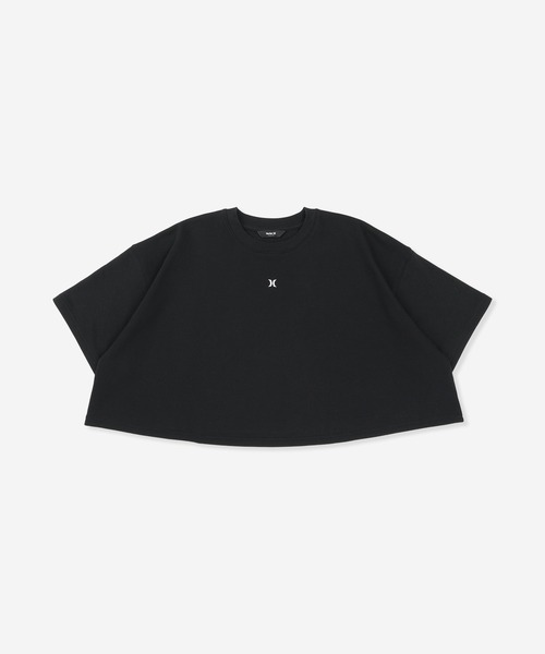 Hurley (ハーレー)の「【Hurley:ハーレー】レディースフレアシルエットスウェット TERRY ICON CRPPD SHORT SLEEVE(スウェット・レディース・ヘザーグレー/ブラック/ブルーグレー・SMALL/MEDIUM/LARGE)」の2枚目の写真