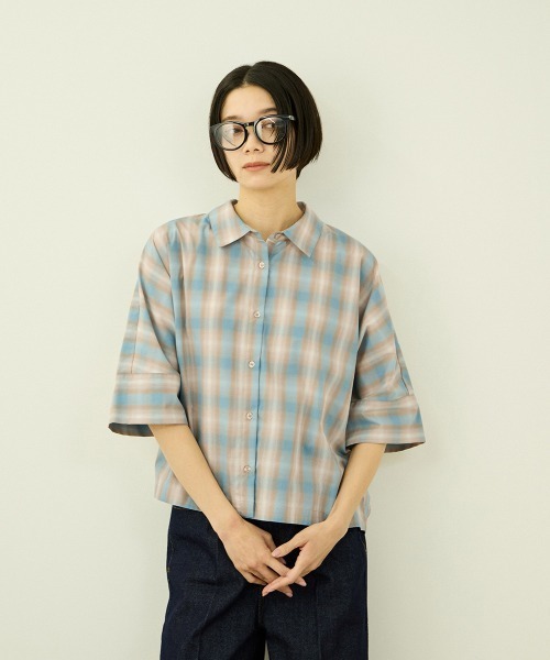 VICKY(ビッキー)の「ブロードチェックシャツ(シャツ/ブラウス・レディース・ブラック系その他/ブルー系その他・M)」の12枚目の写真