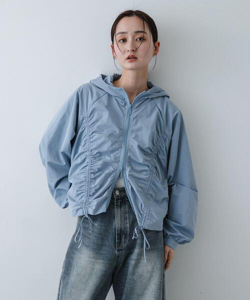 SENSE OF PLACE by URBAN RESEARCH（センスオブプレイスバイアーバンリサーチ）の「シャーリングライトブルゾン（ブルゾン・レディース・ライトブルー/オフホワイト/チャコールグレー・ONE）」の17枚目の写真