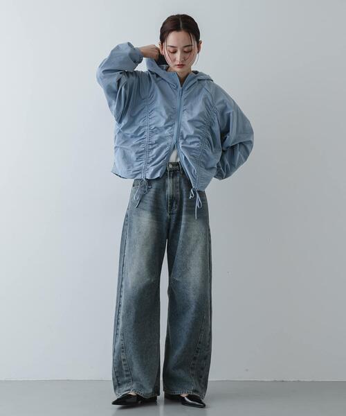 SENSE OF PLACE by URBAN RESEARCH（センスオブプレイスバイアーバンリサーチ）の「シャーリングライトブルゾン（ブルゾン・レディース・ライトブルー/オフホワイト/チャコールグレー・ONE）」の19枚目の写真