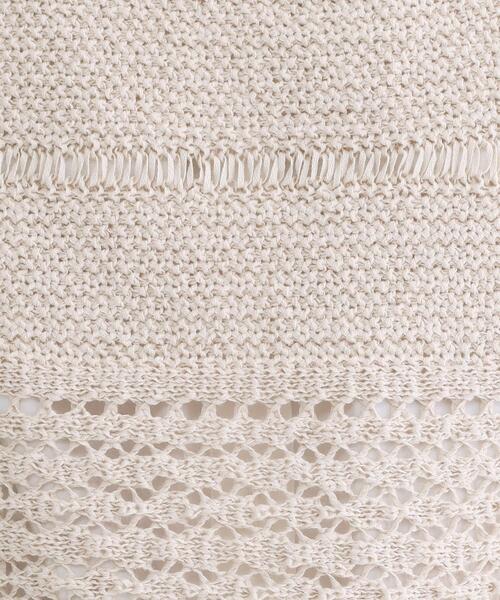 OPAQUE.CLIP（オペークドットクリップ）の「テープヤーンビスチェニット【洗濯機OK／抗ピル】（ニット/セーター・レディース・ブラック/ライトベージュ・00）」の10枚目の写真