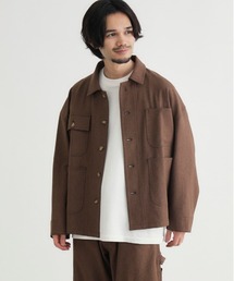 BACK NUMBER（バックナンバー）の「【BACK NUMBER】ダックライクシャツジャケット (軽やか / リラックスシルエット / 機能美 / アメリカンカジュアル)（カバーオール）」