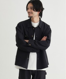 BACK NUMBER（バックナンバー）の「【BACK NUMBER】ダックライクシャツジャケット (軽やか / リラックスシルエット / 機能美 / アメリカンカジュアル)（カバーオール）」