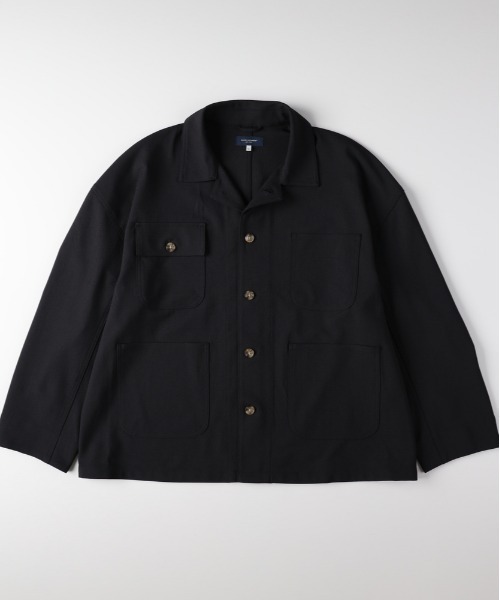 BACK NUMBER(バックナンバー)の「【BACK NUMBER】ダックライクシャツジャケット (軽やか / リラックスシルエット / 機能美 / アメリカンカジュアル)(カバーオール・メンズ・ブラウン/ホワイト/ブラック・M/L/XL/S)」の19枚目の写真