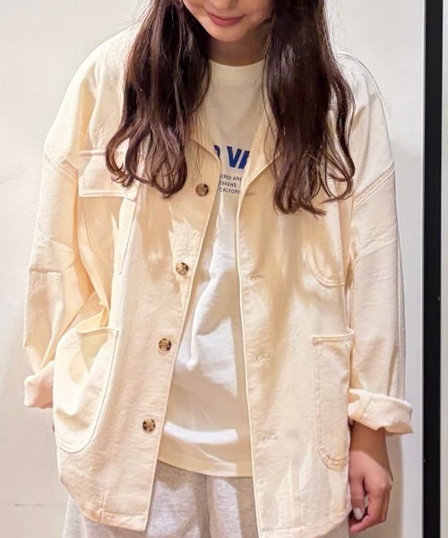 BACK NUMBER(バックナンバー)の「BACK NUMBER(バックナンバー)ダックライクシャツジャケット(ブルゾン・メンズ・ブラウン/ホワイト/ブラック・M/L/XL/S)」の8枚目の写真