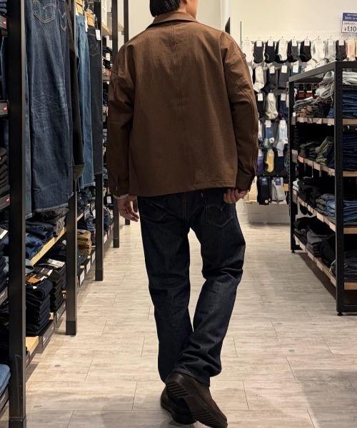 BACK NUMBER(バックナンバー)の「BACK NUMBER(バックナンバー)ダックライクシャツジャケット(ブルゾン・メンズ・ブラウン/ホワイト/ブラック・M/L/XL/S)」の10枚目の写真