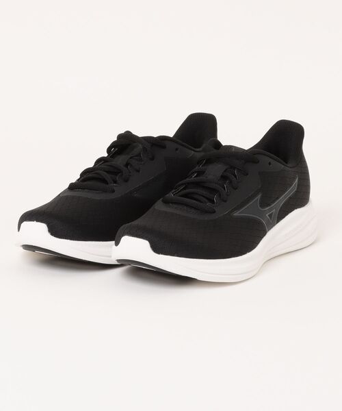 ASBee(アスビー)の「mizuno ミズノ PIONEROAD 3【幅広4E/軽量】レディーススニーカー ランニングシューズ スーパーワイド(ピオネロード3) K1GL261026 ブラック(スニーカー・レディース・ブラック・22.0cm/22.5cm/23.0cm/23.5cm/24.0cm/24.5cm/25.0cm)」の1枚目の写真