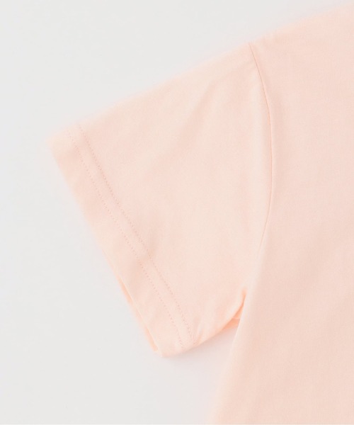 trois lapins kp（トロワラパンケーピー）の「【Trois Lapins】 天竺×ラメデニム 上下セット（Tシャツ/カットソー・キッズ・オフホワイト/ピンク・120cm/130cm/140cm/150cm/160cm）」の6枚目の写真