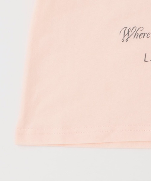 trois lapins kp（トロワラパンケーピー）の「【Trois Lapins】 天竺×ラメデニム 上下セット（Tシャツ/カットソー・キッズ・オフホワイト/ピンク・120cm/130cm/140cm/150cm/160cm）」の7枚目の写真