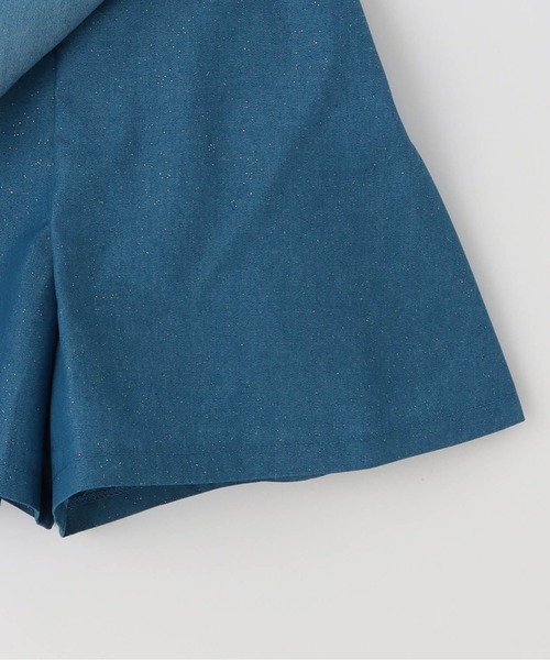 trois lapins kp（トロワラパンケーピー）の「【Trois Lapins】 天竺×ラメデニム 上下セット（Tシャツ/カットソー・キッズ・オフホワイト/ピンク・120cm/130cm/140cm/150cm/160cm）」の11枚目の写真