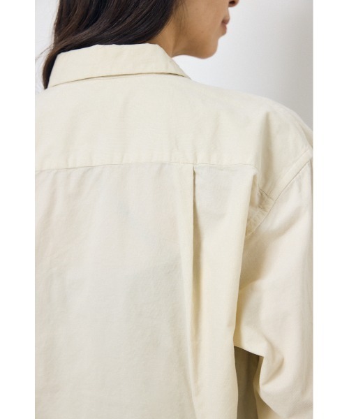 AZUL by moussy(アズールバイマウジー)の「コーデュロイリラックスポケットシャツ(シャツ/ブラウス・レディース・アイボリー/ライトピンク/ライトブラック・FREE)」の11枚目の写真