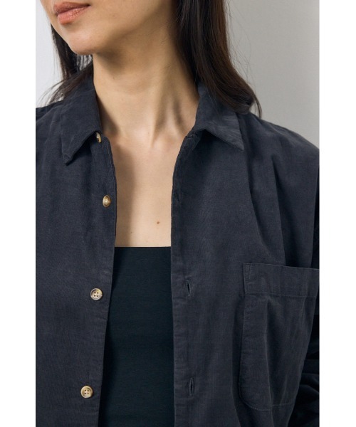 AZUL by moussy(アズールバイマウジー)の「コーデュロイリラックスポケットシャツ(シャツ/ブラウス・レディース・アイボリー/ライトピンク/ライトブラック・FREE)」の21枚目の写真