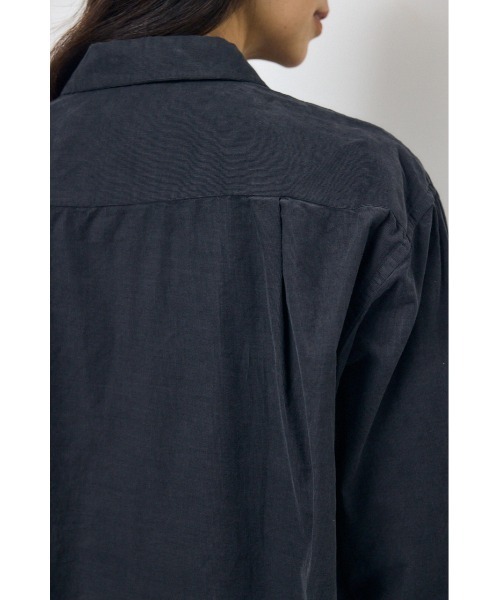 AZUL by moussy(アズールバイマウジー)の「コーデュロイリラックスポケットシャツ(シャツ/ブラウス・レディース・アイボリー/ライトピンク/ライトブラック・FREE)」の22枚目の写真