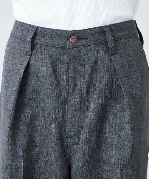 Lee(リー)の「Wrangler/ラングラー【MENS】WRANCHER WIDE/【リネンライク】ランチャーフレアーワイド(その他パンツ・メンズ・チャコール/ベージュ/ブラック・MEDIUM/SMALL/LARGE/X-LARGE)」の9枚目の写真