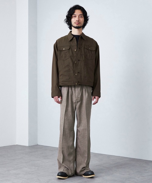Lee(リー)の「Wrangler/ラングラー【MENS】WRANCHER WIDE/【リネンライク】ランチャーフレアーワイド(その他パンツ・メンズ・チャコール/ベージュ/ブラック・MEDIUM/SMALL/LARGE/X-LARGE)」の22枚目の写真