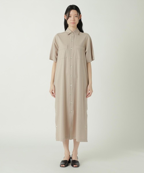 ZUCCa（ズッカ）の「SEERSUCKER STRIPE / S（ワンピース・レディース・ベージュ/ブラック/オフホワイト・M size）」の3枚目の写真