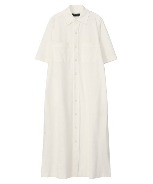 ZUCCa（ズッカ）の「SEERSUCKER STRIPE / S（ワンピース・レディース・ベージュ/ブラック/オフホワイト・M size）」の2枚目の写真