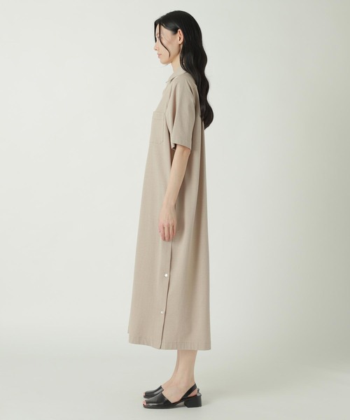 ZUCCa（ズッカ）の「SEERSUCKER STRIPE / S（ワンピース・レディース・ベージュ/ブラック/オフホワイト・M size）」の6枚目の写真