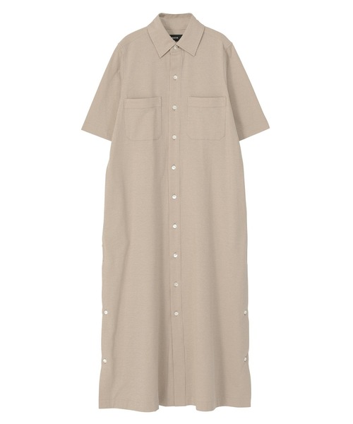ZUCCa（ズッカ）の「SEERSUCKER STRIPE / S（ワンピース・レディース・ベージュ/ブラック/オフホワイト・M size）」の7枚目の写真