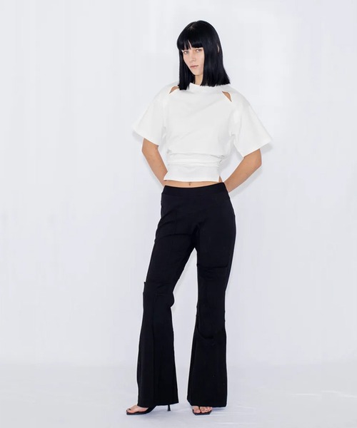 VIAVANDA(ヴィアヴァンダ)の「SWITCHING JERSEY PANTS(その他パンツ・レディース・グレー/ブラック・FREE)」の13枚目の写真