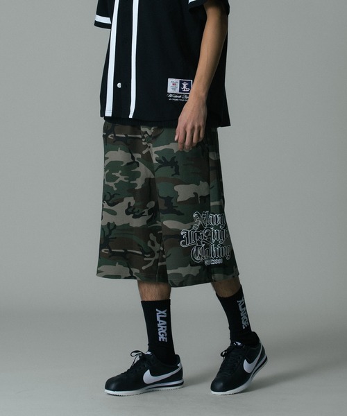 XLARGE（エクストララージ）の「OLD ENGLISH WAFFLE SHORT PANTS（その他パンツ・メンズ・ブラック/ホワイト/カモフラージュ/ネイビー・S/M/L/XL）」の4枚目の写真