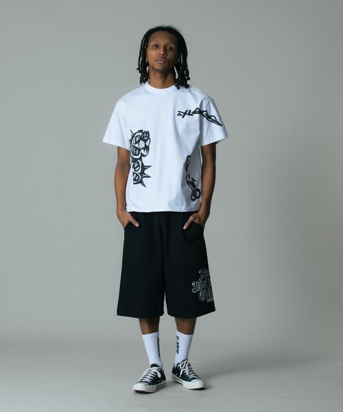 XLARGE（エクストララージ）の「OLD ENGLISH WAFFLE SHORT PANTS（その他パンツ・メンズ・ブラック/ホワイト/カモフラージュ/ネイビー・S/M/L/XL）」の21枚目の写真