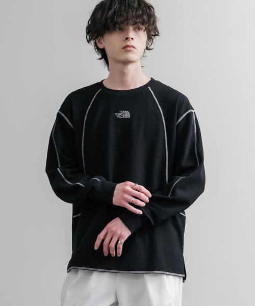 THE NORTH FACE（ザノースフェイス）の「THE NORTH FACE ザ・ノースフェイス M'S SERRA L/S R/TEE ワンポイントロゴ刺繍ワッフル長袖Tシャツ（Tシャツ/カットソー・メンズ・ブラック・M/L）」の20枚目の写真