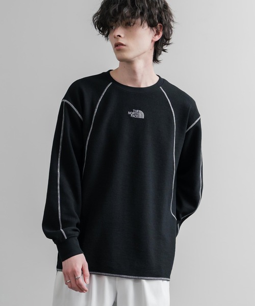 THE NORTH FACE（ザノースフェイス）の「THE NORTH FACE ザ・ノースフェイス M'S SERRA L/S R/TEE ワンポイントロゴ刺繍ワッフル長袖Tシャツ（Tシャツ/カットソー・メンズ・ブラック・M/L）」の22枚目の写真