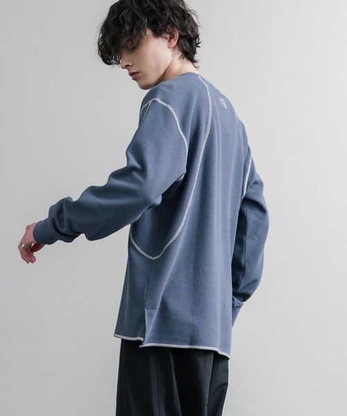 THE NORTH FACE（ザノースフェイス）の「THE NORTH FACE ザ・ノースフェイス M'S SERRA L/S R/TEE ワンポイントロゴ刺繍ワッフル長袖Tシャツ（Tシャツ/カットソー・メンズ・ブラック・M/L）」の5枚目の写真