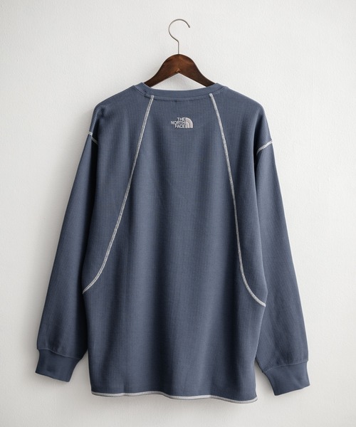 THE NORTH FACE（ザノースフェイス）の「THE NORTH FACE ザ・ノースフェイス M'S SERRA L/S R/TEE ワンポイントロゴ刺繍ワッフル長袖Tシャツ（Tシャツ/カットソー・メンズ・ブラック・M/L）」の7枚目の写真