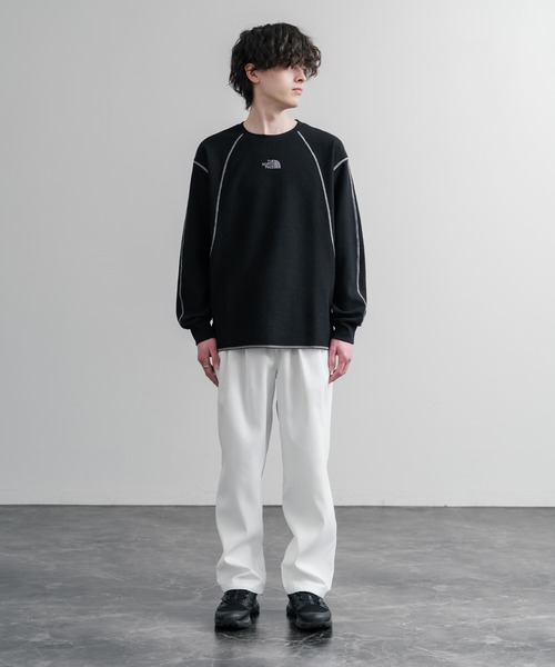 THE NORTH FACE（ザノースフェイス）の「THE NORTH FACE ザ・ノースフェイス M'S SERRA L/S R/TEE ワンポイントロゴ刺繍ワッフル長袖Tシャツ（Tシャツ/カットソー・メンズ・ブラック・M/L）」の17枚目の写真