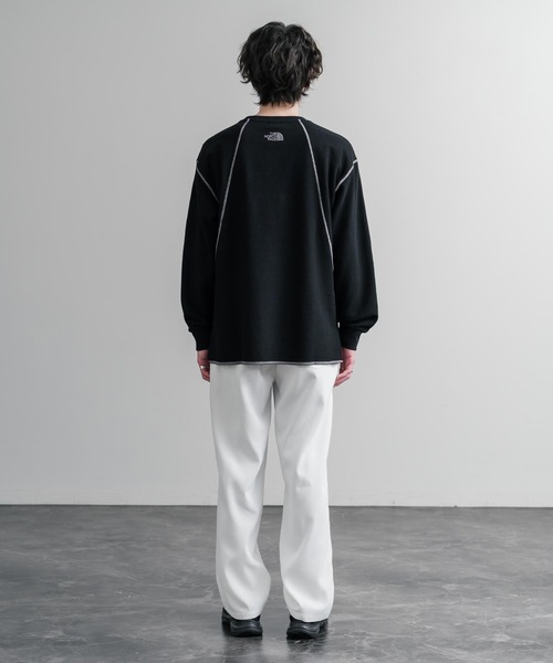 THE NORTH FACE（ザノースフェイス）の「THE NORTH FACE ザ・ノースフェイス M'S SERRA L/S R/TEE ワンポイントロゴ刺繍ワッフル長袖Tシャツ（Tシャツ/カットソー・メンズ・ブラック・M/L）」の19枚目の写真