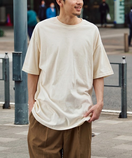American Apparel（アメリカンアパレル）の「【American Apparel】6オンス プレミアムUSAコットンTee AA1301 MURS（Tシャツ/カットソー・メンズ・バーガンディー/ネイビー/オレンジ/ベージュ/グリーン/ライトグリーン/ピンク/レッド/ホワイト/ブラック/カーキ/サックスブルー/ブルー/チャコールグレー/クリーム/グレー/ヘザーグレー・S/XL/L/M）」の7枚目の写真