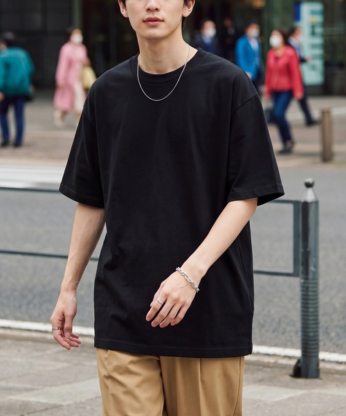 American Apparel（アメリカンアパレル）の「【American Apparel】6オンス プレミアムUSAコットンTee AA1301 MURS（Tシャツ/カットソー・メンズ・バーガンディー/ネイビー/オレンジ/ベージュ/グリーン/ライトグリーン/ピンク/レッド/ホワイト/ブラック/カーキ/サックスブルー/ブルー/チャコールグレー/クリーム/グレー/ヘザーグレー・S/XL/L/M）」の3枚目の写真