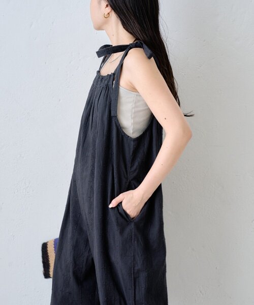CIAOPANIC TYPY（チャオパニックティピー）の「【india】アソート肩紐リボンサロペット（サロペット/オーバーオール・レディース・ホワイト/ブラック/ブルー・MEDIUM/SMALL）」の15枚目の写真