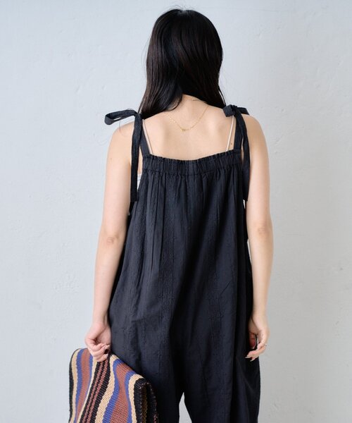 CIAOPANIC TYPY（チャオパニックティピー）の「【india】アソート肩紐リボンサロペット（サロペット/オーバーオール・レディース・ホワイト/ブラック/ブルー・MEDIUM/SMALL）」の16枚目の写真