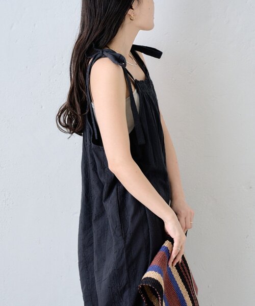 CIAOPANIC TYPY（チャオパニックティピー）の「【india】アソート肩紐リボンサロペット（サロペット/オーバーオール・レディース・ホワイト/ブラック/ブルー・MEDIUM/SMALL）」の17枚目の写真