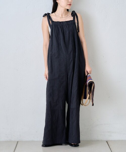 CIAOPANIC TYPY（チャオパニックティピー）の「【india】アソート肩紐リボンサロペット（サロペット/オーバーオール・レディース・ホワイト/ブラック/ブルー・MEDIUM/SMALL）」の18枚目の写真